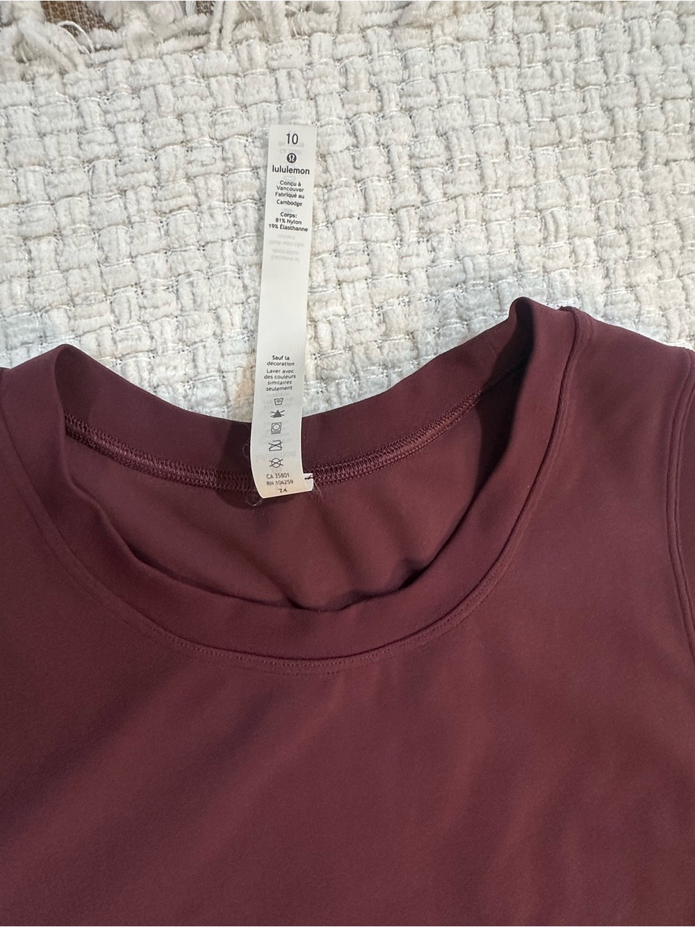 Lululemon Invigorate Training Maxi Dress Size 10 Red Merlot Everlux - Picture 10 of 16